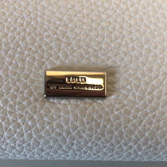 Lulu Guinness London White Textured Leather Lip Wallet - Picture 4 of 10